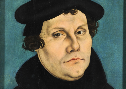 Martin Luther. Porträt von 1528, Lucas Cranach der Ältere