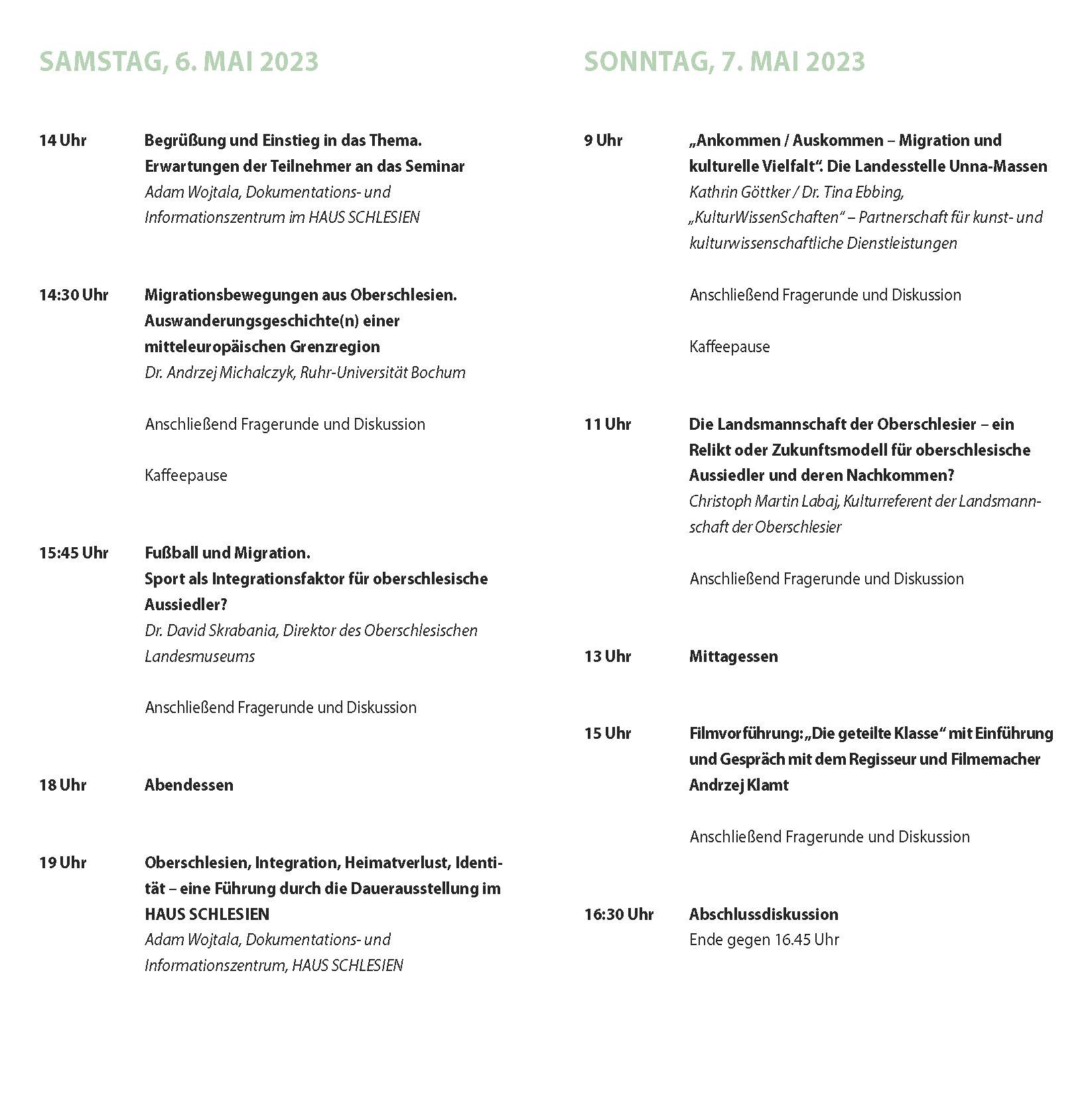 Programm 2023